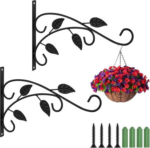 Eisen blumenampelhalter - 2x,