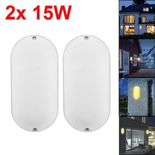 2X 15W LED Feuchtraumleuchte Ovalleuchte Wannenleuchte Kellerleuchte Lampe IP65