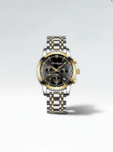 Herren armbanduhr gold silber - herren, gold/silber