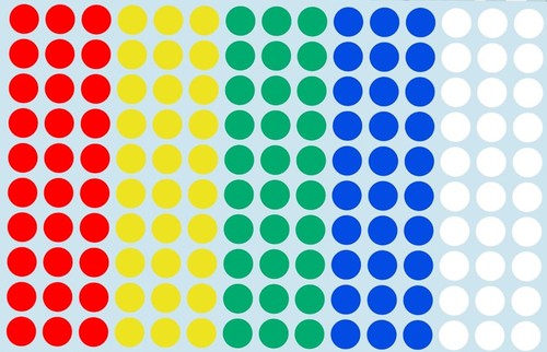 Klebepunkte bunt