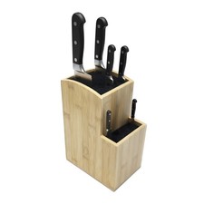 Messerblock Messeraufbewahrung Messerständer Messerhalter ohne Messer Bambus