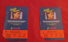 gebrauchte Eintrittskarten Abschiedsspiel Toni Schumacher am 14.4.92 um 20 Uhr