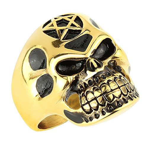 Totenkopf biker ring - biker,