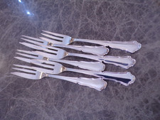 Wilkens Dresdner Barock Kuchengabeln für 6 Personen in Echtsilber 800er TOP!