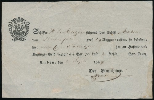 Quittung ladeschein bzw - quittung,