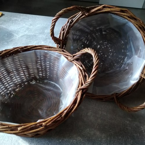 Blumenkörbchen braun neu - blumenkörbchen,