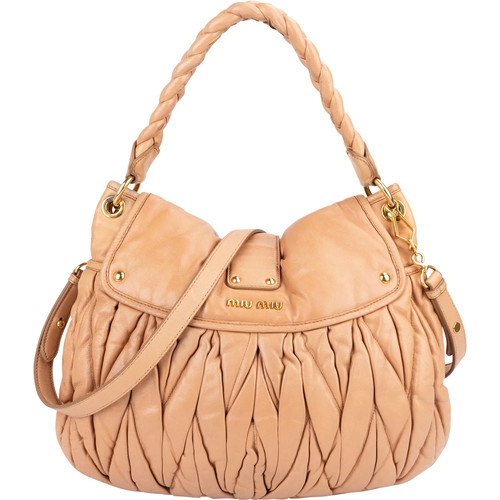 Miu matelassé leather - miu,