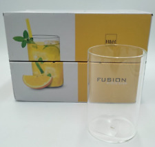 Trinkgläser 6 Stück H&H Chio  Borosilikat Fusion Getränkegläsern Gläser 550ml