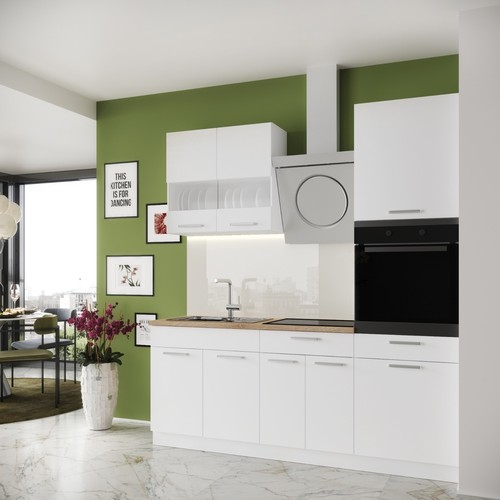 Küche mit hochschrank - mit,
