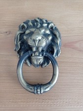 Türklopfer, Messing, Patiniert, Schwere Ausführung 