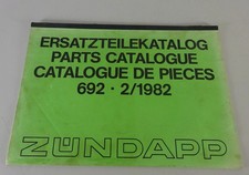 Teilekatalog Zündapp Rasenmäher 2-Stern / 3-Stern / 5-Stern Stand 02/1982