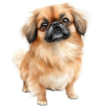 6x stickers Pekingese car