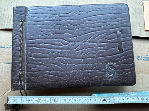 Altes fotoalbum zivil mit - altes,