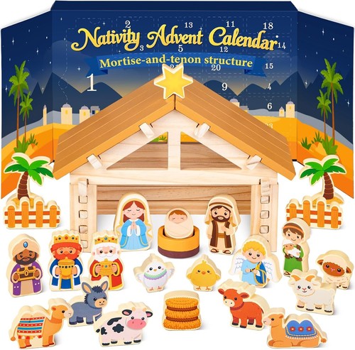 Holz krippe adventskalender - krippe,