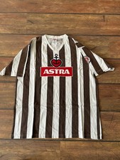 Original Fussball Retro Trikot FC St.Pauli Vintage braun-weiß XL