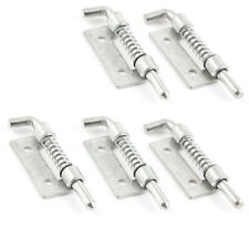 5er-Pack Feststehender Federriegel mit Bolzenverschluss,silberfarben