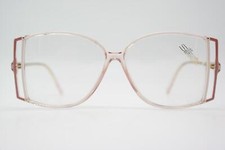 Vintage Brille Silhouette 1702 /20 Transparent Weiß Pink Eckig Brillengestell