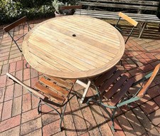 Teakholztisch rund 1,20 cm