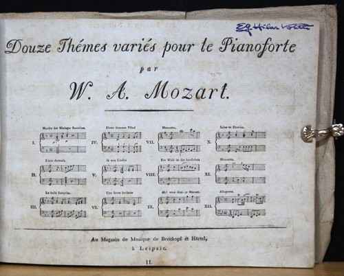 Mozart xii thémes variés - thémes, p