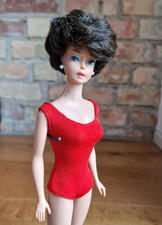 Vintage 60er 1964 Bubble Cut Barbie # 0850 im original Badeanzug 