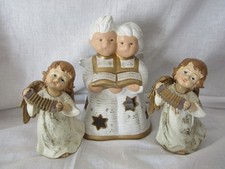 3 schöne Engel,-Figuren, Kunststein/Keramik, Advents-u.Weihnachtsdeko,