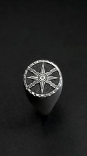 Hand Engraved Silver Signet