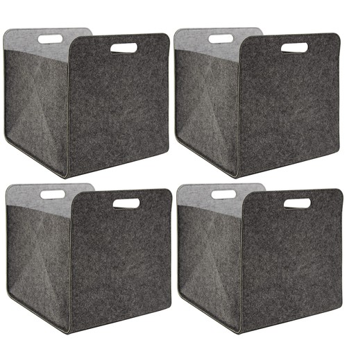 4er set filz aufbewahrungsbox - set,