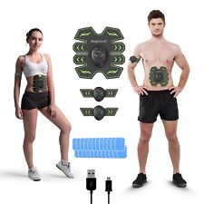 Bauchmuskeltrainer - EMS - ABS Stimulator - 24 Elektro Gel Pads - Bauch & Arme