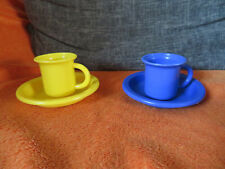Puppengeschirr, Set aus Teller+Tasse zur AUSWAHL aus gelb ODER blau von Dantoy