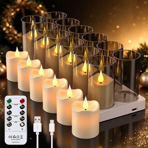 12set led teelichter mit - 12set,