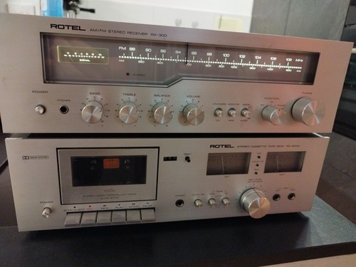 Rotel 300 und kassettendeck - rx-300,