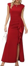 Missufe Damen Ballkleid Maxi
