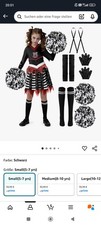 NP 30 EUR Wie Neu Zombie Cheerleader Kostüm für Mädchen Halloween Verkleidung 