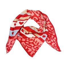 Leopard Herz Dreieck Schal aus