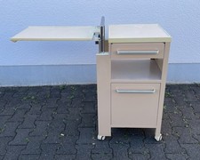 Verstellbarer Stiegelmeyer Nachttische aus Metall mit Tischplatte auf Rollen