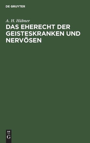Hübner das eherecht der - das,