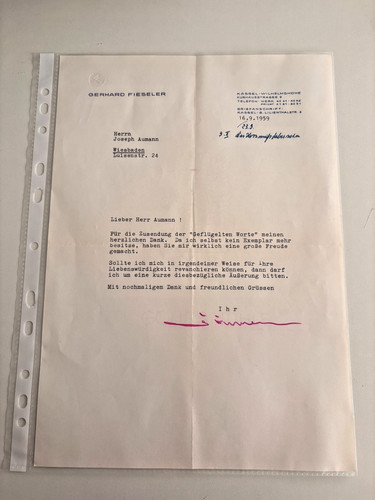 Gerhard fieseler brief 1959 - fieseler,