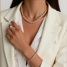 💎Roségold Schmuckset Damen