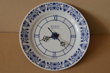 Teller-Uhr | Porzellan | VEB Uhrenwerk Weimar DDR | Telleruhr Küchenuhr Zwiebel