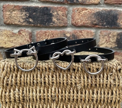 Leder herz katze oder - herz, o-ring