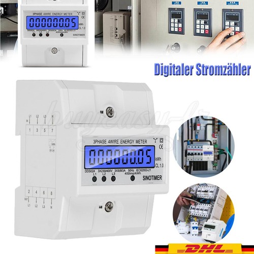 Lcd drehstromzähler - lcd,