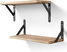 Wandregal Holz, Regal Wand 2Er