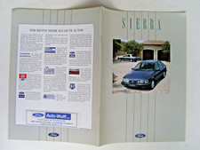 FORD SIERRA, AUTO-Prospekt 1990, 34 Seiten 