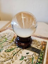 Kristallkugel aus Glas 13 cm inkl. Ständer / LARP / Photographie