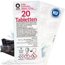 20 x Oasis Chlortabletten für Waterrower Wasserrudergerät 167mg (20-25 Liter)