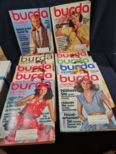 10 Hefte Burda Moden Von 1966 Bis 1980 mit Schnittmuster