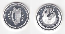 10 Euro Silbermünze Irland EU Erweiterung Schwan 2004 (113065)
