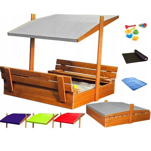 Sandkasten aus holz mit - aus,