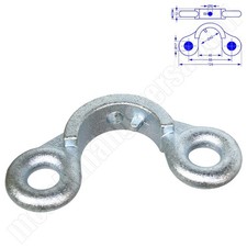 2-fach Trennwandhalter geschwungen für Pferdeboxen Pferdestall Pferdeanhänger