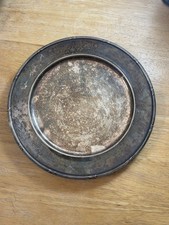 Alter Silberauflage Teller S.Alpacca ca 25 cm mit schöner Patina um 1930  (Z125)